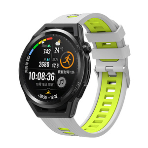 <span class=keywords><strong>Correa</strong></span> de reloj deportivo de silicona de 20mm y 22mm para <span class=keywords><strong>HUAWEI</strong></span> <span class=keywords><strong>Watch</strong></span> <span class=keywords><strong>GT3</strong></span> Pro Band GT5 GT4, accesorios de silicona de goma de doble tono, <span class=keywords><strong>Correa</strong></span> - Product Image 6