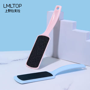 LMLTOP Lima de pies de doble cara C0355 con papel de lija grueso y fino para eliminar callos, rosa y azul, paquete individual - Product Image 3