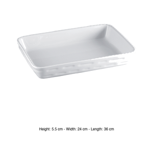 Rectangular <b>baking</b> dish 36 × 24 cmX5.5H stackable oven Mps - Product Image 3