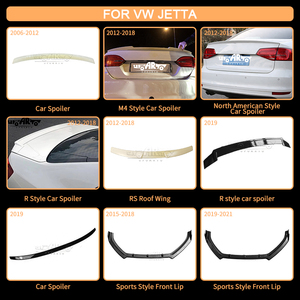Aileron de toit arrière style RS en fibre de carbone ABS pour VW Volkswagen Jetta MK6 Sagitar 2012 2013 2014 2015 2016 2017 2018 - Product Image 3