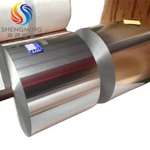 Cina fornitore argento foglio di alluminio rotolo prezzo foglio di alluminio rotolo di carta con superficie lubrificata
