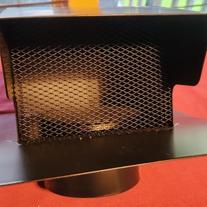 ฝาครอบช่องระบายอากาศโลหะแบบกำหนดเอง พร้อมตะแกรงและตัวหน่วงลม ทำจากเหล็กสีดำ สำหรับระบบระบายอากาศภายนอกอาคาร - Product Image 4