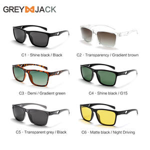 Gafas de sol deportivas Grey Jack con montura TR90, lentes polarizadas UV400 para ciclismo al aire libre, para hombres y mujeres - Product Image 1