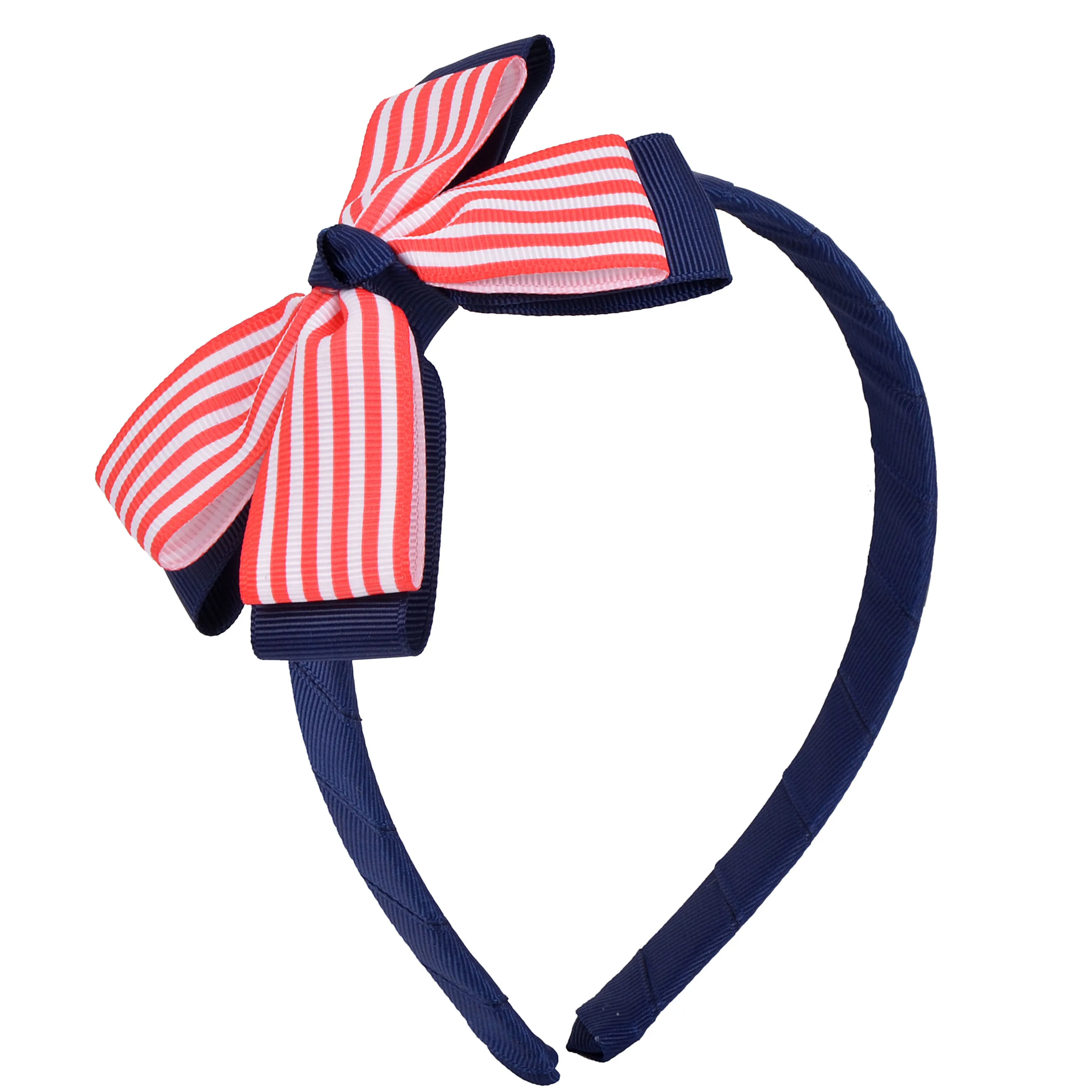 Thời Trang Tóc Phụ Kiện Tùy Chỉnh Ribbon Satin Grosgrain Ribbon Tóc Ban Nhạc Bowknot Tóc Cung Cho Cô Gái Phụ Kiện Hairband