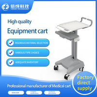 Chariot médical mobile en aluminium de style industriel ZZ-1 de Customized Vision Technology, chariot de mobilier hospitalier