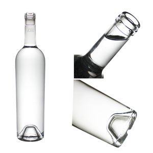 Bouteille en verre haut <span class=keywords><strong>de</strong></span> gamme au design unique et élégant, résistante à la chaleur, 750 ml et 500 ml, pour whisky, rhum, <span class=keywords><strong>Bordeaux</strong></span>, avec impression laser et bouchon, directement <span class=keywords><strong>de</strong></span> l'usine. - Product Image 5