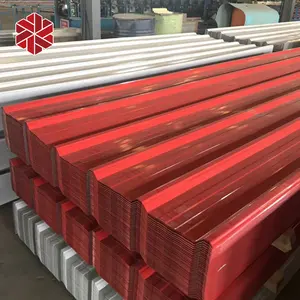 Lamiera di acciaio inossidabile ondulato di alta qualità entro 7 da bobina di zinco in metallo zincato per coperture ppgi ppgl rosso