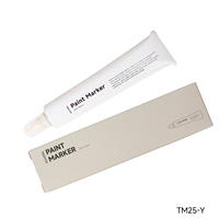 Marqueur textile jaune Kearing pour dentifrice, étiquetage industriel durable pour tissus TM25-Y avec emballage neuf