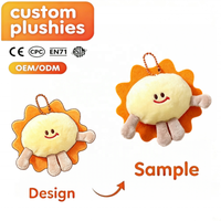 Porte-clés en peluche personnalisé Planètes : Mignon, doux, dessin animé, espace, Soleil, Jupiter, Lune, Terre – Porte-clés en peluche avec logo personnalisé, cadeau promotionnel