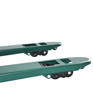 Camion de palette manuel vert militaire 550x1150mm avec roues en nylon noir pour la logistique d'entrepôt - Product Image 4