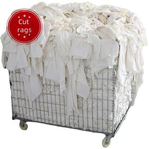 الخرق الأبيض السائبة رطل القطن لاستخدام ورشة العمل 50 قطن لتنظيف الرسامين الخرق الصناعية بالة من الخرق - Product Image 1