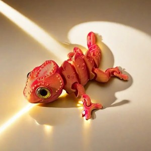Jouet pour enfants en plastique imprimé en 3D, caméléon articulé, réaliste, ornements décoratifs d'animaux, best-seller, pour les enfants de 12 ans et plus - Product Image 5