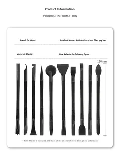 Barre d'appui en plastique à double tête antistatique 10-en-1 multi-usage Partenaire de sécurité économique pour la réparation de téléphones portables Esd Spudger - Product Image 6