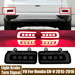 Luces LED de Señal de Giro Secuencial Traseras para <span class=keywords><strong>Honda</strong></span> CR-V <span class=keywords><strong>CRV</strong></span> 2015 <span class=keywords><strong>2016</strong></span>, 2 Piezas, Reflector de Parachoques Trasero, Luces de Niebla, Freno y Stop - Product Image 1