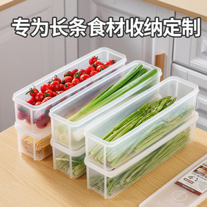 Food Storage <b>Container</b> Rectangle Airtight Plastic <b>Box</b> For Noodles And Vegetables With Clip On Lid - Product Image 4