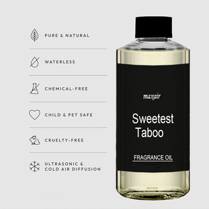 Sweetest Taboo 500ml, Aroma Pop de Limón, Crema, Granada Roja, Madera Blanca, Aceite de Peonía, Botella de 10ml - Product Image 2