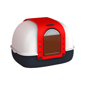 Grand espace Double rabat conception PP ménage <span class=keywords><strong>chat</strong></span> litière <span class=keywords><strong>forme</strong></span> ronde <span class=keywords><strong>chat</strong></span> toilette avec litière Scoop produits <span class=keywords><strong>de</strong></span> nettoyage - Product Image 1
