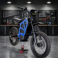 Bicicleta Eléctrica de Montaña Todoterreno HCBK-X50, Motor de 22000W, 330Nm, 72V58AH, Cuadro de Aleación de Aluminio, 120KM/H, Arctic Leopard Cloud Leopard