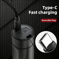 Lampe torche LED multifonctionnelle, puissante, avec laser COB, lumière de travail, charge Type-C, mini lampe torche portable pour le camping et la randonnée