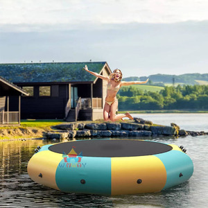 Công viên nước Trampoline blob thể thao dưới nước Bouncer nhảy Inflatable nổi Trampoline cho người lớn tùy chỉnh in kỹ thuật số 1 mảnh - Product Image 1