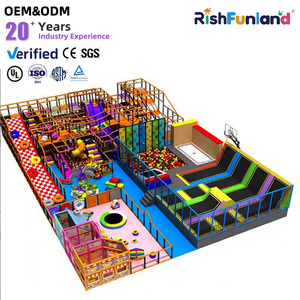 Parque <span class=keywords><strong>de</strong></span> Trampolines Multifuncional con Laberinto, Área <span class=keywords><strong>de</strong></span> Juegos Interior Grande para Niños, Equipo Comercial para Parques <span class=keywords><strong>de</strong></span> Diversión - Product Image 1