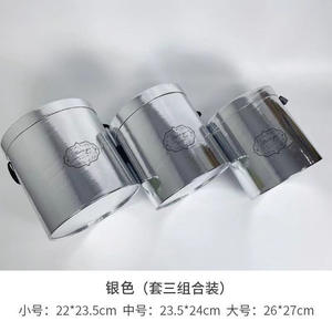 定制圆筒双旋转圆形花盒鲜花礼品盒透明顶窗花盒 - Product Image 5