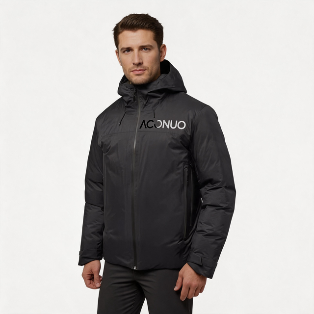 Custom Lightweight Nylon Water Resistant Puffer Outerwear Warm Insulated Coat