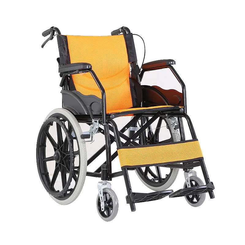 Factory Direct Selling Rehabilitation Therapy Supplies Manual Folding Wheelchair