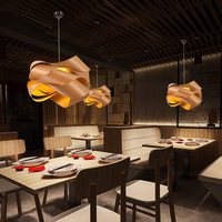 Chinois Creative Bois En Cuir Pendentif Lampes Salon Chambre Restaurant Inn Allée Moderne Simple Lustre Décoratif