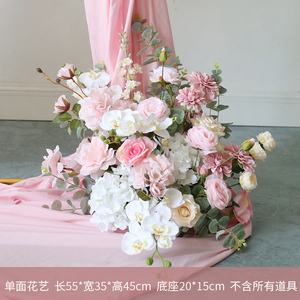 Пользовательские Румяна Розовая роза цветок арка для свадебного украшения - Product Image 6