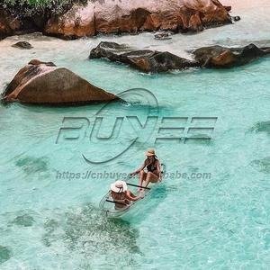Kayak de pêche en plastique pour 2 personnes, canoë en verre entièrement Transparent, Kayak à rames Transparent, été Offre Spéciale - Product Image 4