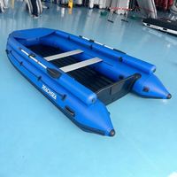 Bateau pneumatique à moteur de 4,7 m, capacité 8 personnes, homologué ISO pour les loisirs en plein air, fournisseur chinois pour commandes en gros