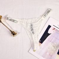 Braguitas de Bikini de Encaje Estilo Victoria para Mujer, Transpirables, Sexys, Ecológicas, de Secado Rápido, con Pedrería, Sin Costuras, para Verano