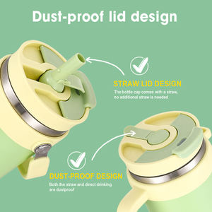 Keluaran baru Tumbler 40oz dengan pegangan dan tutup sedotan vakum berdinding ganda baja tahan karat terisolasi - Product Image 6