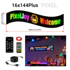 PixelJoy16x144Flexible LED Matrix Waterproof USB App&Remote Control RGB LED <b>Screen</b> 1000cd Brightness 12-Bit Color Depth - Product Image 2