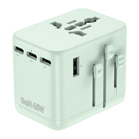 Adaptateur de voyage compact OULIYO-F02-PD45W 4C1A GAN avec ports USB, prise multi-type, adaptateur de voyage universel, couleurs personnalisées OEM&ODM