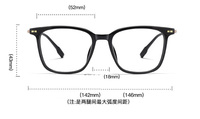 2024 marco óptico Vintage Marco de anteojos cuadrados grandes Marco de gafas de titanio TR90 Unisex de diseñador de moda
