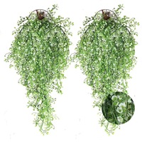 Guirlande de fleurs artificielles Huaien en saule, en plastique, à suspendre au mur, pour décoration de Noël intérieure et extérieure