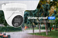 5MP Turret PoE IP Security Camera F1.0 Lens Starlight AI ColorVu 24/7 Full Color Night Vision Built-in Audio CCTV Camera IP66