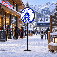 Boîte lumineuse LED double face personnalisée, étanche IP65, pour publicité extérieure, affichage de logo personnalisé