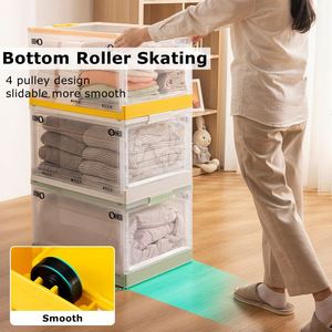 Nouveautés : Boîtes et bacs de rangement pliables et tendance en plastique PP de haute qualité avec roulettes - Product Image 5