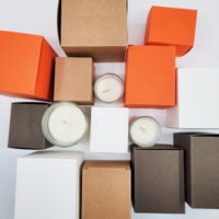 Caja de Embalaje Ecológica para Velas de Papel Kraft Pequeña, Logotipo Personalizado, Laminación Mate y Relieve, Tipo de Forro de Esponja