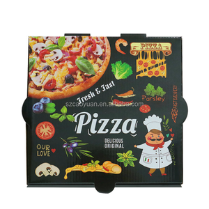 Custom printed pizza white or brown kraft corrugated mailer shipping box with custom design cost effective paper packaging boxes