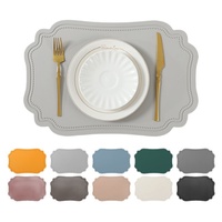 Set de table en cuir de luxe de style européen moderne, haute qualité, résistant à la chaleur, antidérapant, anti-graisse, qualité alimentaire, 30x43cm