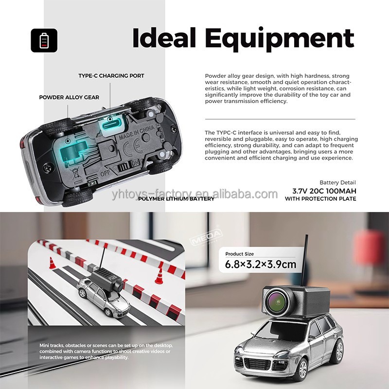 WLtoys 1/64 Mini Camera Car WIFI 720P FPV Camera APP Control 2.4G Remote Control Racing Vehicle Toy For Children 6405 6406