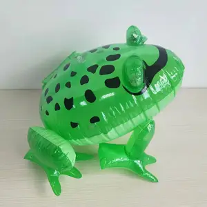 Outdoor Plastic cute gift christmas inflatable green frog