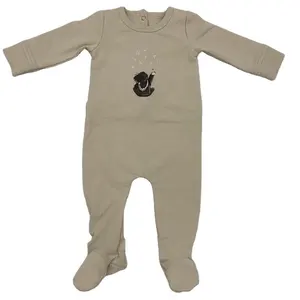 בגדי תינוק בגד גוף לתינוק עם הדפס מסך 100% כותנה