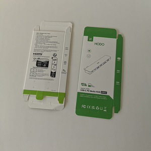 Tùy chỉnh sạc bao bì hộp điện tử ngân hàng điện nghệ thuật hộp giấy trường hợp điện thoại USB Cáp dữ liệu sạc di động Hộp gói - Product Image 4