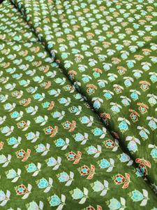 Tissu tissé élégant en soie brute légère, séchage rapide, respirant, texture douce et lisse, motifs géométriques abstraits floraux, pour textile de maison - Product Image 3