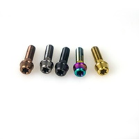 ODM/OEM service M8X25mm boulons en titane Gr5 boulon en titane M5 finition inoxydable à tête hexagonale DIN Standard M10 taille filetage simple 25mm